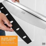 OUII Perforated Pizza Peel 12 x 14 Inch. Paddle Spatula with Foldable Handle - Pizza Cutter Rocker 14'' Blade. Pizza Stone Oven Accessories and Chopper Knife Tools