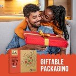 Chef Pomodoro Perforated Aluminum Metal Pizza Peel with Foldable Wood Handle for Easy Storage, Premium Pizza Paddle with Holes for Baking Homemade Pizza and Artisan Breads (12 inch)