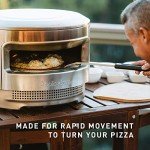 Solo Stove Stainless Pizza Turner | Stainless Peel, Pizza Paddle with Long Handle, Accessory Pi Pizza Oven and Any Other Ovens, 304 Stainless Steel, L: 22 in x W: 7.6 in, 0.9 lbs