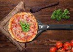 RTT Pizza Turning Peel-8 inch Pizza Turner Spinner, Perforated Aluminum Pizza Peel,Pizza Oven Accessories，Long Handle