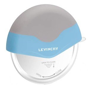 LEVINCHY Pizza Cutter Wheel, Detachable Blade Easy to Clean, Ergonomic Pizza Slicer Cutter with Protective Blade Cover, Large Size, Blue