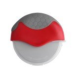 We Rocks Pizza Wheel Handheld Slice Master Pizza Cutter with Removable Blade Pizza Cutter with Protective Blade Guard Tool and Gadget for Right and Left Handed Use Dishwasher Safe (Red)