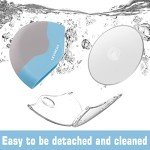 LEVINCHY Pizza Cutter Wheel, Detachable Blade Easy to Clean, Ergonomic Pizza Slicer Cutter with Protective Blade Cover, Large Size, Blue