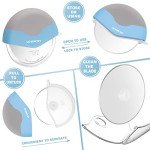 LEVINCHY Pizza Cutter Wheel, Detachable Blade Easy to Clean, Ergonomic Pizza Slicer Cutter with Protective Blade Cover, Large Size, Blue