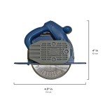 Genuine Fred PIZZA BOSS 3000, Circular Saw Stainless Steel Pizza Wheel, Great Gift for Guys and Pizza Lovers, Easy to Clean with Removable Shield - White Elephant Gift - Fun Kitchen Gadget