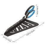 Luxshiny Pizza Oven Tools Stainless Steel Pizza Scissors Pizza Cutter Ultra Detachable Blade with a Tray One Handed Operation Scissor with Ergonomic Soft Plastic Grip Multipurpose Vegetable Slicer