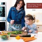 Gourmetly Stainless Steel Mezzaluna Knife with Cover – 12 In. Curved Blade with Solid Steel Handles & Mezzaluna Sheath – Pizza Cutter Rocker, Rocker Knife Veggie Cutter, Salad Chopper, & Herb Cutter