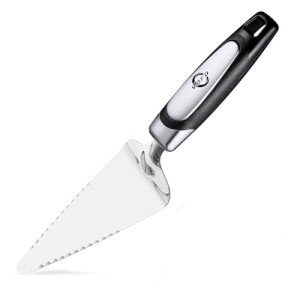 VOFO Flatware Pie Server Stainless Steel Cake Pizza Cutter Tart Dessert Slicer (Black)