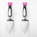 2PCS Flatware Pie Server Stainless Steel Cake Cutter, Pizza/Tart/Dessert Slicer.