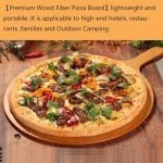 SWEIBIAI Pizza Board 20”X16” Round Pizza Cutting Board Pizza Serving Board For Kitchen Charcuterie Board