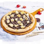 SWEIBIAI Pizza Board 20”X16” Round Pizza Cutting Board Pizza Serving Board For Kitchen Charcuterie Board