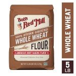 Whole Wheat Flour by Bob's Red Mill, 5 lb