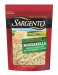 Sargento Shredded Mozzarella Cheese, 8 oz
