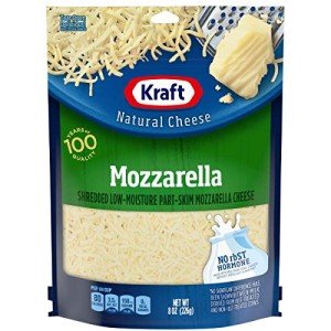 Kraft Shredded Natural Mozzarella Cheese, 8 oz