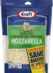 Kraft Shredded Natural Mozzarella Cheese, 8 oz