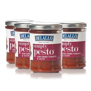 DeLallo Sun-Dried Tomato & Olive Pesto Sauce 4-Pack