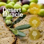 Moroccan Extra Virgin Olive Oil, High Polyphenols 17 Fl Oz