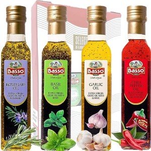 Infused Olive Oil Gift Set – 4 Flavors
