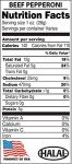 Halal Beef Pepperoni Slices - 5 lb Bag