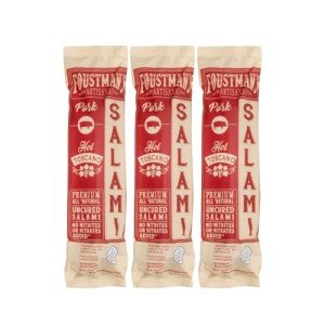 Foustman's Hot Toscano Pork Salami - 3 Pack