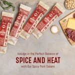 Foustman's Hot Toscano Pork Salami - 3 Pack