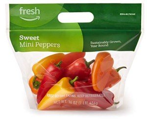 Amazon Fresh Sweet Mini Peppers - 16 Oz