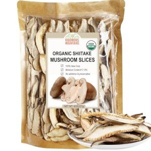 Organic Sliced Shiitake Mushrooms for Cooking 8oz