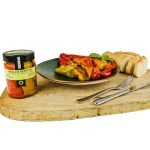 Grilled Roasted Sweet Bell Peppers in Oil