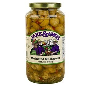 Jake & Amos Flavorful Marinated Mushrooms, 32 Oz