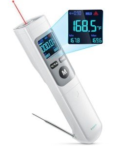2-in-1 Infrared Thermometer for Cooking & Grilling