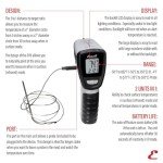 Infrared Pizza Thermometer with Adjustable Temperature Alert