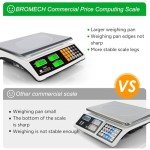 BROMECH 88lb Commercial Food Scale with LCD Display