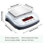 High Precision Digital Kitchen Scale - 2000g Capacity