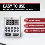 Big Digit Kitchen Timer with Loud Alarm