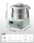 MOKKOM Electric Dough Maker with Proofing Function