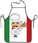 Italy Flag Chef Apron for Cooking Fun