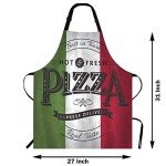 Retro Pizzeria Apron with Adjustable Neck Straps