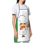 Italy Flag Chef Apron for Cooking Fun