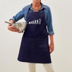 Pizza Making Apron with Pockets for Kitchen Fun