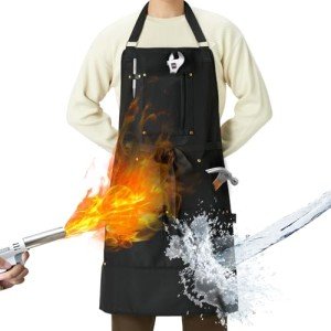 Reversible Apron with Pockets for Chefs