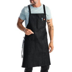 Hedley & Bennett Crossback Chef Apron - Abalone Black