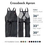 Hedley & Bennett Crossback Chef Apron - Abalone Black