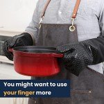 Heat Resistant Silicone BBQ Gloves for Cooking