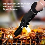 Heat Resistant Silicone BBQ Gloves for Cooking