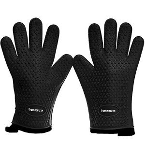 Extra Large Silicone BBQ Gloves for Grilling