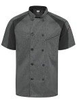 Men's Airflow Chef Coat - Charcoal Heather, Large