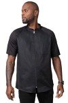 Stylish Black Chef Coat for Pizza Lovers, X-Large