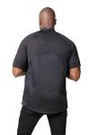 Stylish Black Chef Coat for Pizza Lovers, X-Large