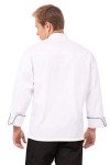 Men's White Sicily Chef Coat, Large