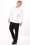 Men's White Sicily Chef Coat, Large